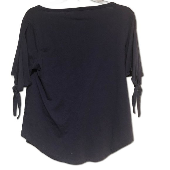 Womens Nautical Lighthouse Top Sequins Hello Buoys Newport News Open Shoulders - Picture 6 of 6